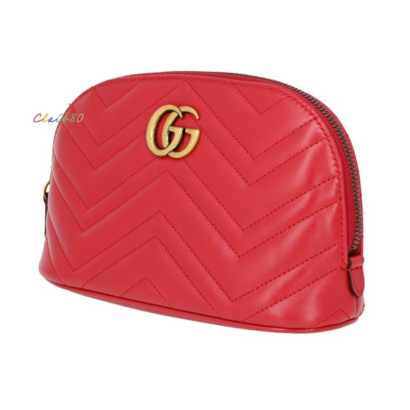 Gucci GG Marmont Matelasse Leather Large Pouch - Picture 2 of 8